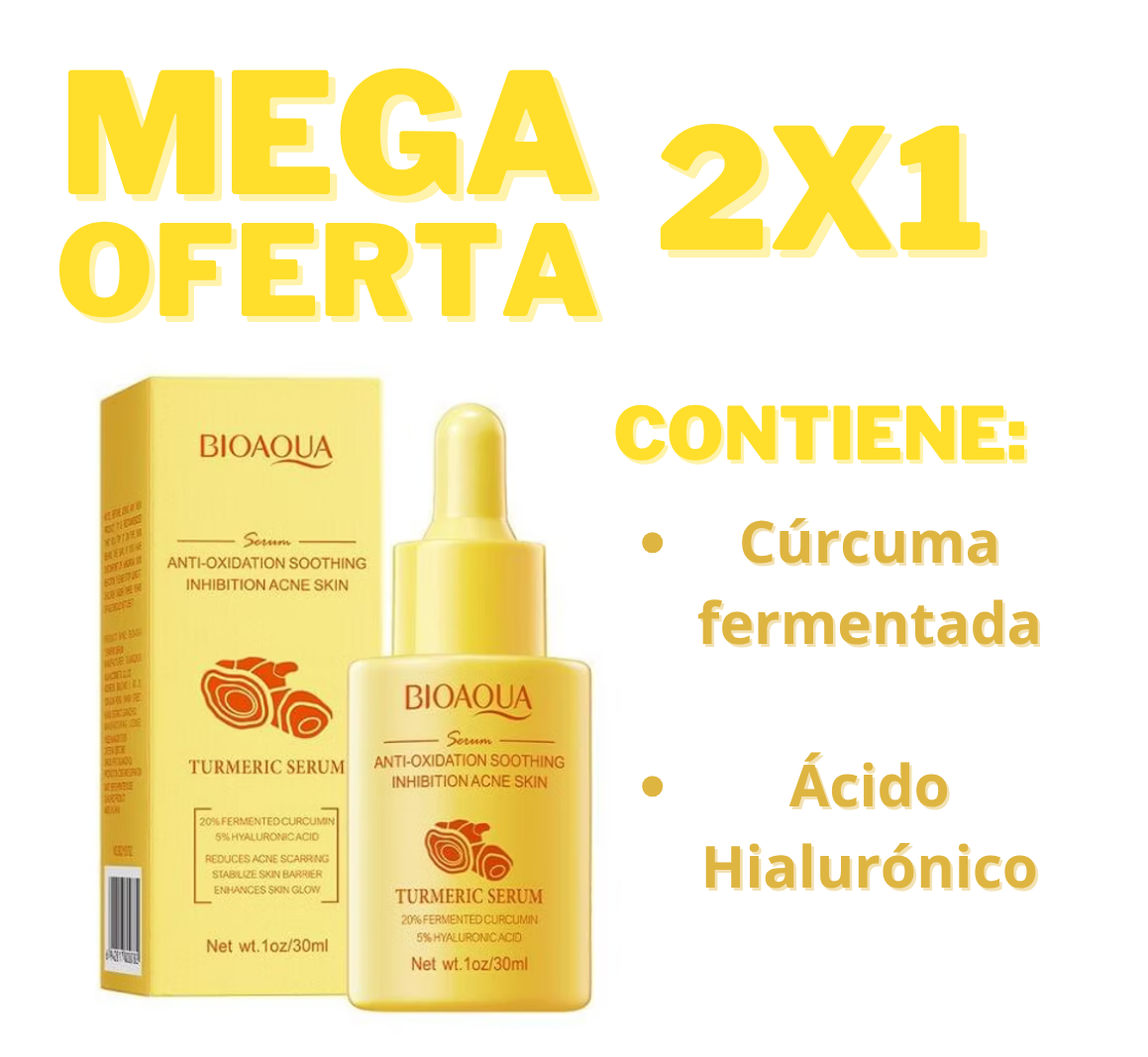 BIOAQUA Serum de Cúrcuma